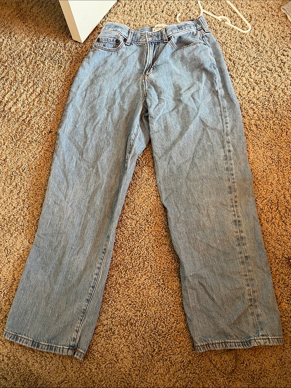 abercrombie kids light blue denim jeans